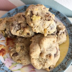 Galleta pistacho y chocolate con leche